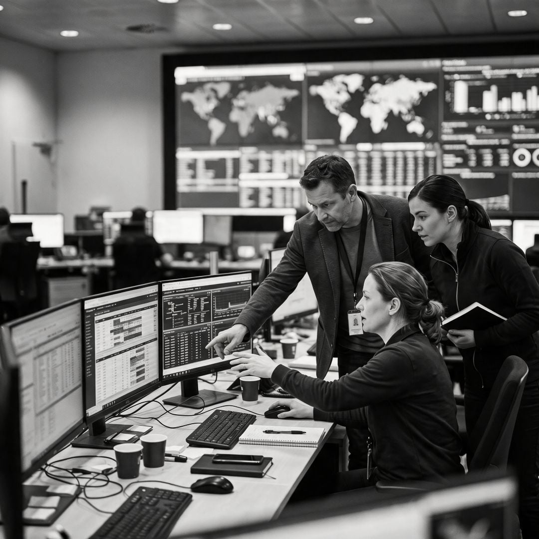 People discussing on risk and requirements