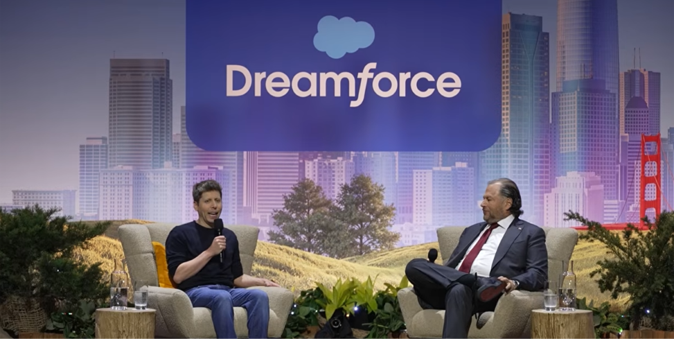 Conversation inside dreamforce event

