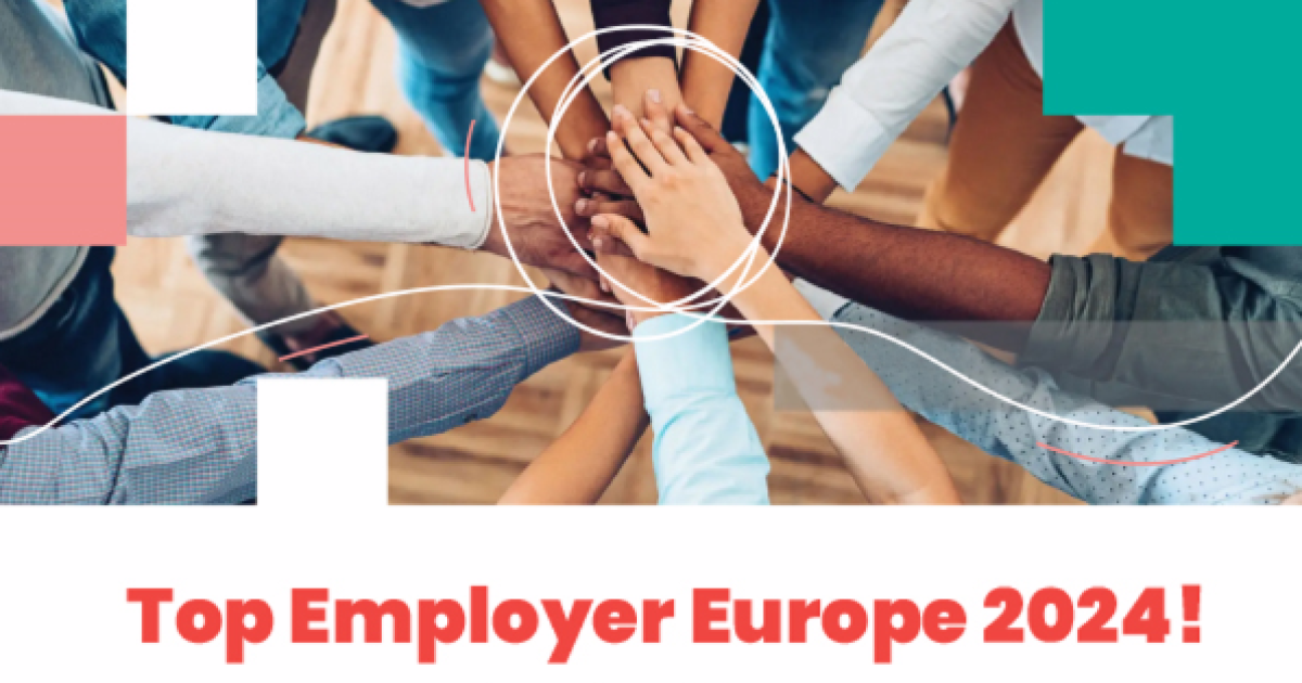 obtient la certification Top Employer Europe 2024.